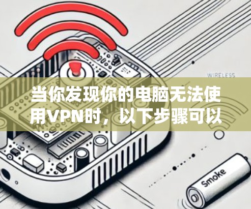 当你发现你的电脑无法使用VPN时，以下步骤可以帮助你解决问题。以下步骤适用于使用Windows系统