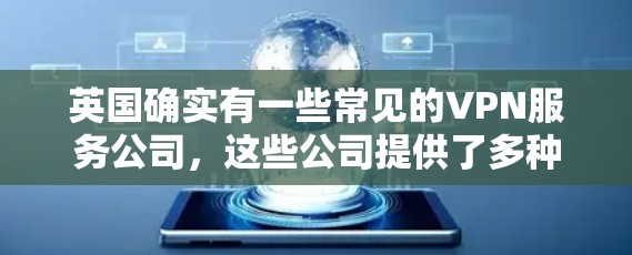 英国确实有一些常见的VPN服务公司，这些公司提供了多种类型的VPN服务，以满足不同用户的需求。以下是几个主要的英国VPN公司和它们的特点