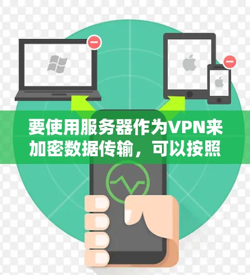 要使用服务器作为VPN来加密数据传输，可以按照以下步骤进行配置