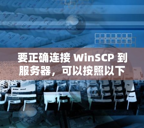 要正确连接 WinSCP 到服务器，可以按照以下步骤操作