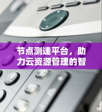 节点测速平台，助力云资源管理的智能化与安全
