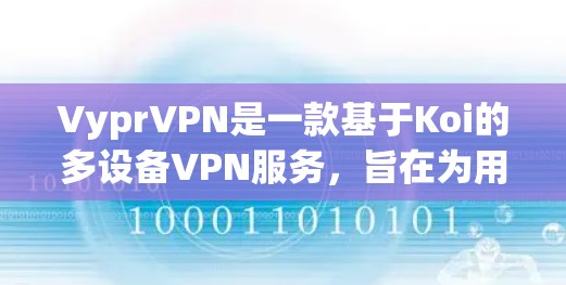 VyprVPN是一款基于Koi的多设备VPN服务，旨在为用户提供安全、便捷的网络连接体验。以下是一步一步的使用指南